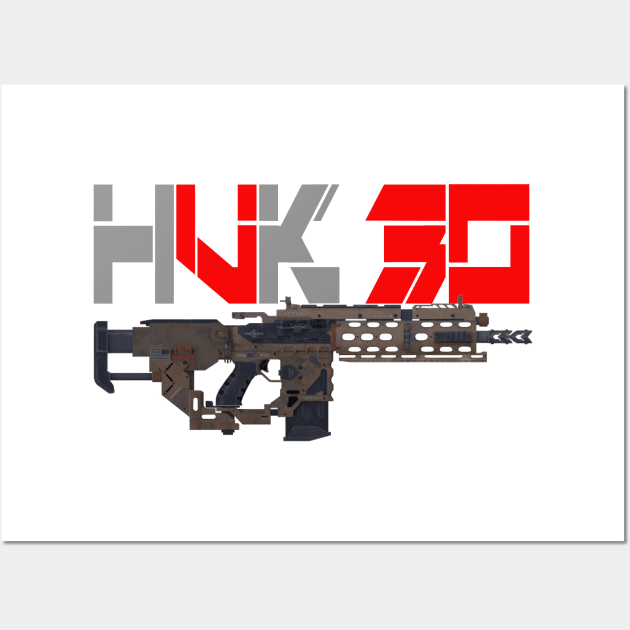 Assault Rifle HVK-30 Wall Art by Aim For The Face